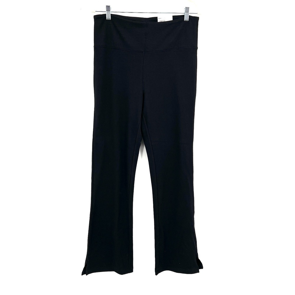 NEW Sonoma bootcut legging stretch pull on pants black high rise slim L